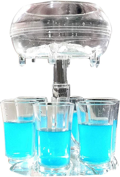 6 Shot Glass Holder and Dispenser Set - Home Essentials Store Retail