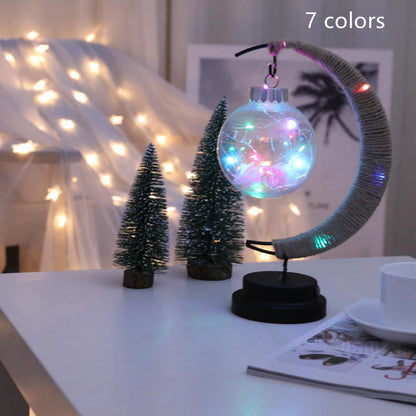 LED moon ball shape lamp girl heart wishing ball