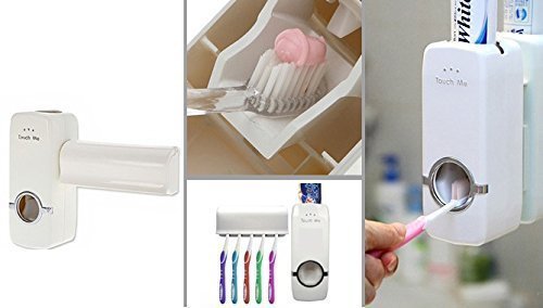 Stylish Toothpaste Dispenser & Tooth Brush Holder - Home Essentials Store